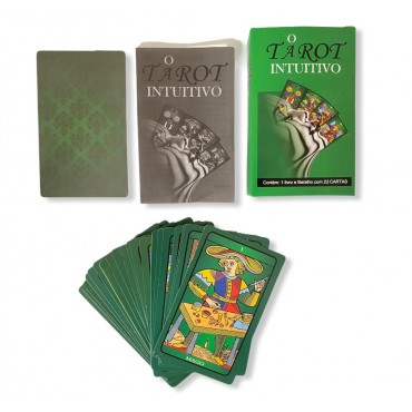 Baralho O Tarot Intuitivo 22 cartas arcanos maiores com manual explicativo