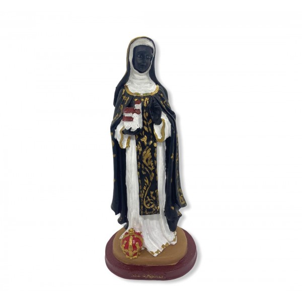 Escultura  Santa  Efigênia 30 cm em resina 